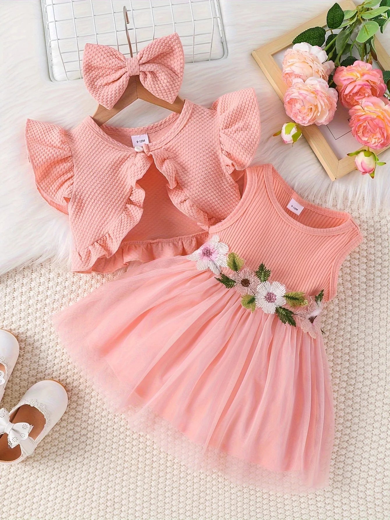 Baby Girl Summer Floral Dress Set